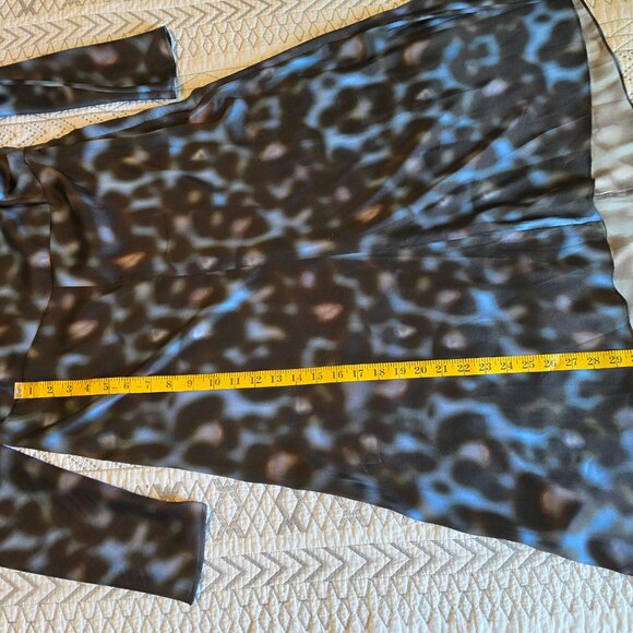 Mango Animal Print Satin Midi Dress Size Large - NWT - Picture 8 of 13
